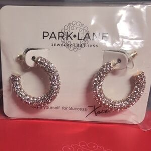 Park Lane Silver Textured Hoop Earrings